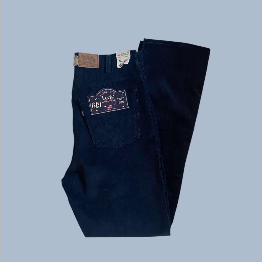 Vintage Levi’s Deadstock 619 Corduroy straight leg pants 34x32 made in Canada